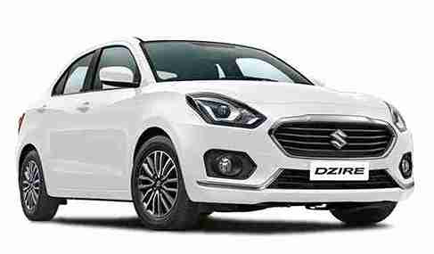 Maruti Suzuki Swift Dzire compact sedan for rent in Dehradun